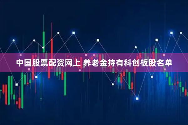 中国股票配资网上 养老金持有科创板股名单