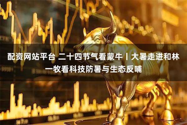 配资网站平台 二十四节气看蒙牛丨大暑走进和林一牧看科技防暑与生态反哺